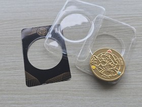 Nintendo Super Mario Challenge Coin Medal 24k Gold Plated 1:214 Enterplay NES GB