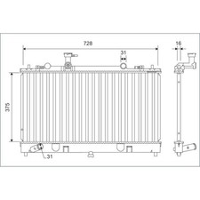 Valeo 701168 Kühler Motorkühlung für MAZDA 6 GH
