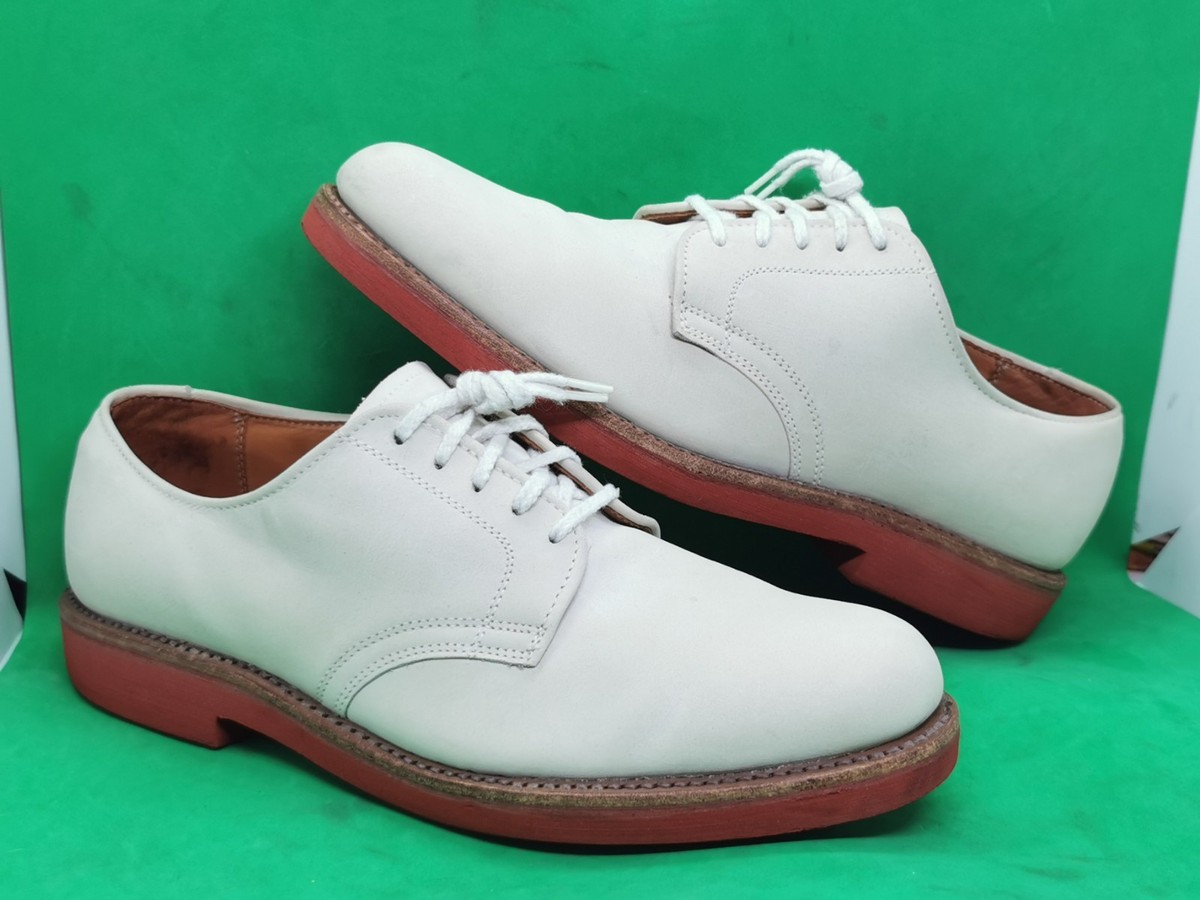Vintage Serago Made In USA Men\'s White Bucks Blucher Cream Leather Shoes 8 M Rockland Blucher - Parchment | Rancourt & Co. | Men main image 3