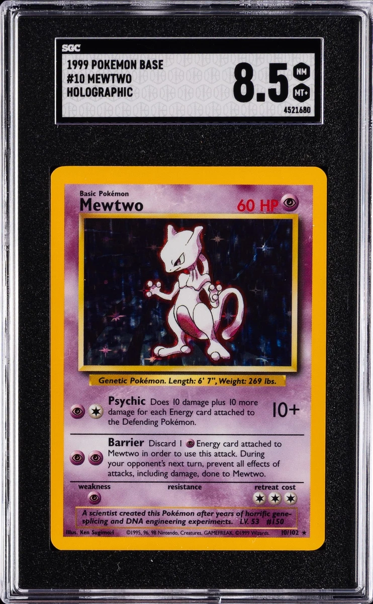 mewtwo pokemon card price Pokémon TCG 8.5 Graded Individual Collectible Game Cards for sale [1] Energy Absorption Attach an Energy card from your discard pile to this Pokemon Mewtwo 059 - Holofoil Crown