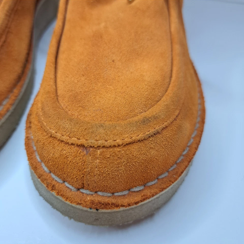 Free People Mujer Ashton Suave Gamuza Encaje Sin usar, Botines Naranja EU 39 US 8.5 Foto 3 de 4