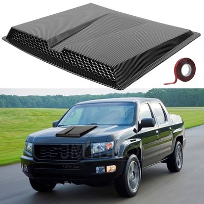 Carbon Air Flow Intake Hood Scoop Vent Trim Bonnet Cover For Honda Ridgeline