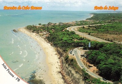 Postcard Brazil João Pessoa Cabo Branco Lighthouse Seixas Beach Ships Surf