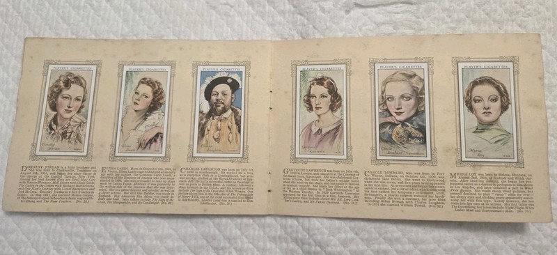 John Player & Sons Album of Film Stars w/ 52 Tobacco Cards 1934 Old Hollywood