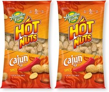 Hot Nuts Cajun Spicy Peanuts, 10 oz.(Pack of 2) | Bold spicy Cajun roasted