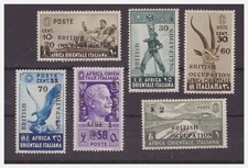 British Occupation 1941 - Soprastampa Black - Series New MNH