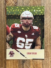 2024 OnIT Athlete Logan Taylor, Gold Foil Parallel, Boston College Eagles P-3
