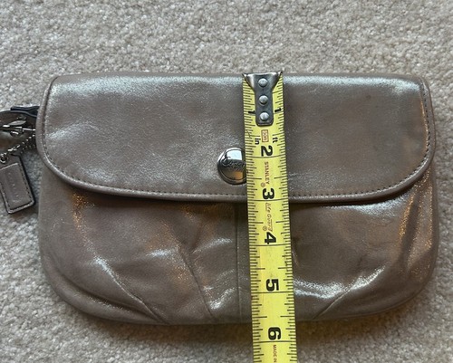 Coach metallic Gold clutch/wristlet See Photos. - Picture 10 of 14