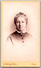 CDV Circa 1880s G. Watmough Webster Old Lady In Dress Chester