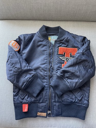 Top Gun Tom Cat Bomber Flight Patch | Blue Jacket Pilot nylon | Boy Youth Size 6 - Picture 2 of 18