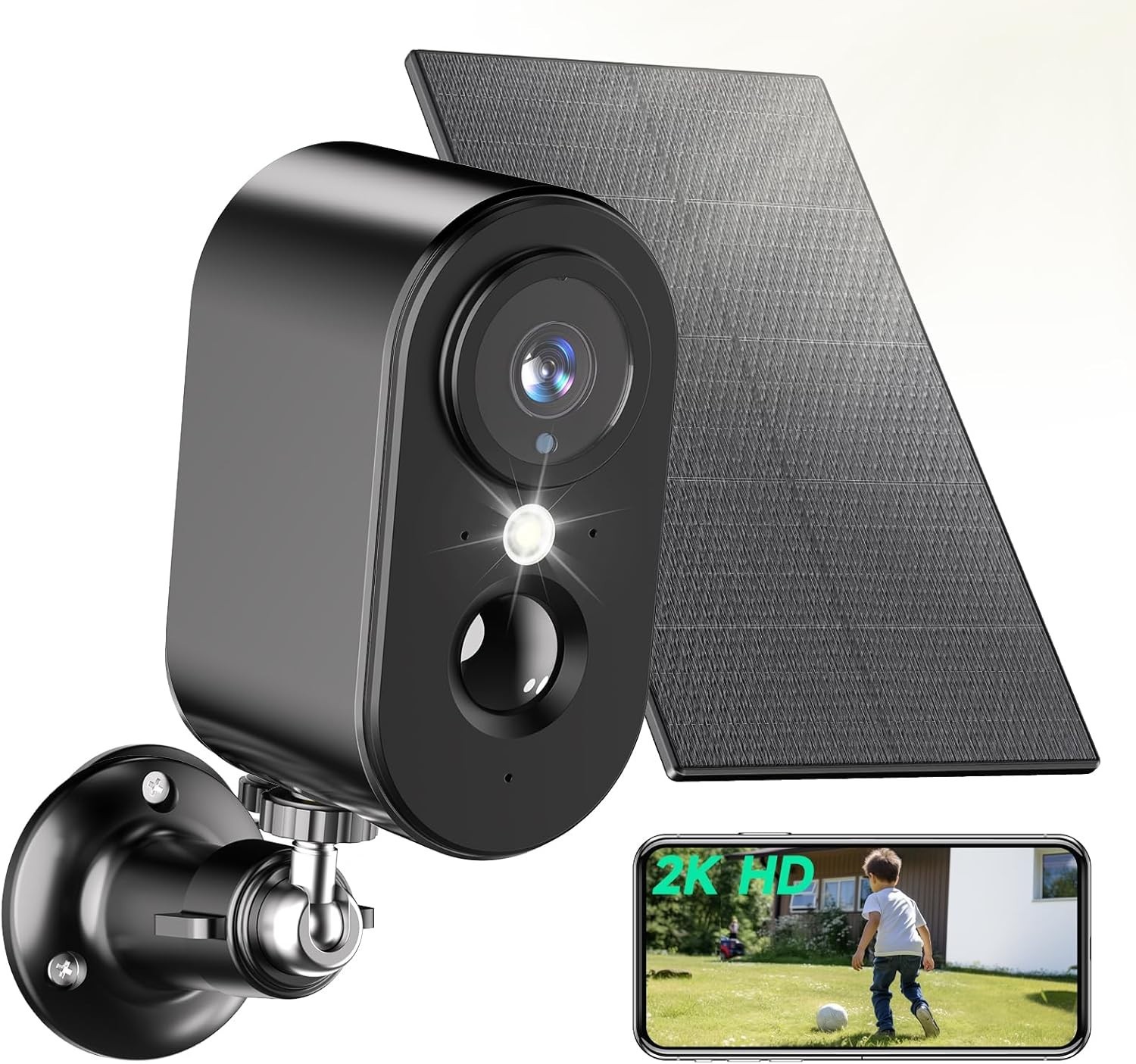 PESAIR DF320 Telecamera di sorveglianza 2K  WiFi Esterna senza fili