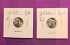 2026 P & D Emerging Liberty Dimes "BU"  In Coin Flips! **FREE SHIPPING**#wj582