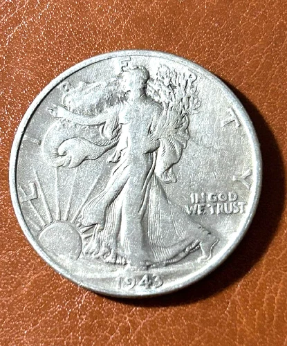 1943 VF Liberty Walking Half Dollar 90% Silver Investment Bullion