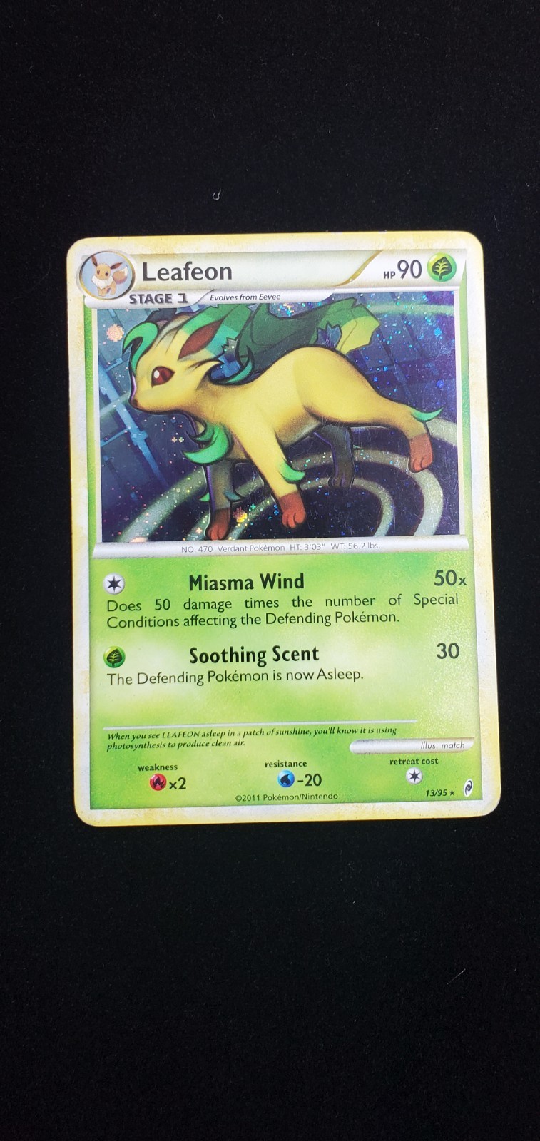 Pokemon Card - Leafeon Call of Legends 13/95 Holo Rare