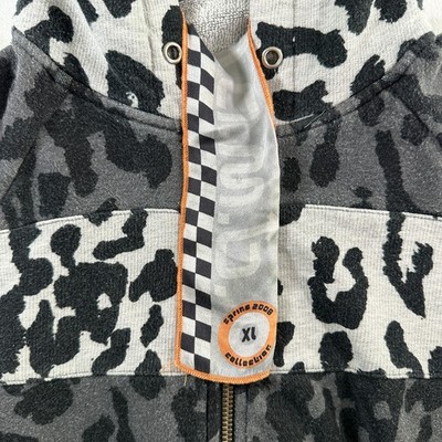 Vintage L.A.M.B. Gwen Stefani Cheetah Print Spring 2008 Hoodie Sz
