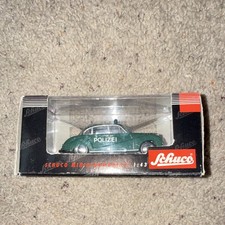 Schuco 02042 BMW 502 Polizei Police Vehicle Diecast Model Car 1:43 Green