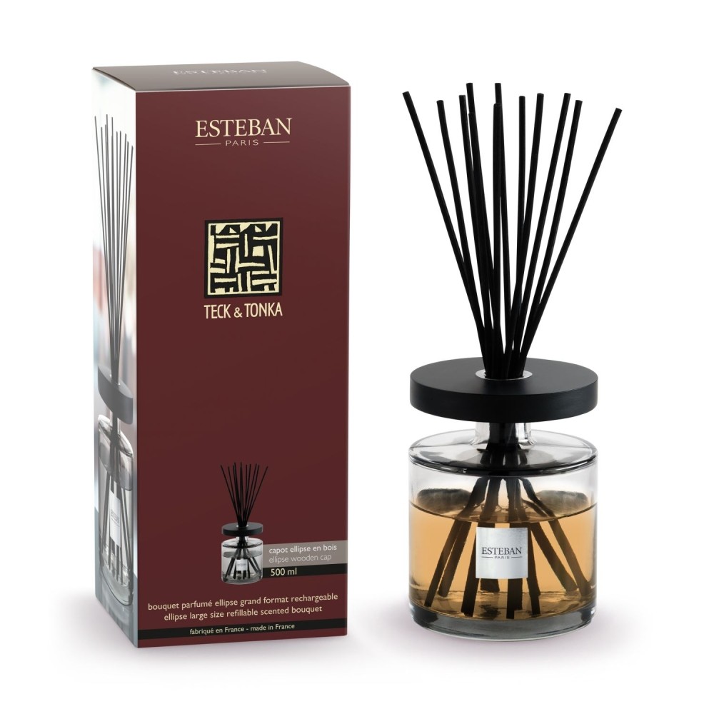 Bouquet parfumé Teck & Tonka Esteban pour une ambiance boisée chaleureuse