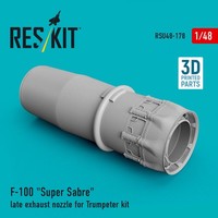 Reskit RSU48-0178 - 1:48 F-100 Super Sabre Late Exhaust Nozzle For Trumpeter Kit