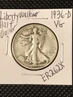 1936-D Liberty Walking Half Dollar  VG