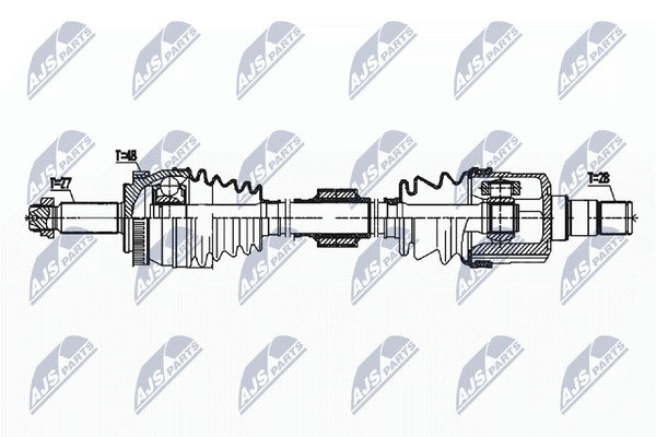 Antriebswelle NTY NPW-HY-569 FüR Hyundai I40 1 CW VF Crdi-image