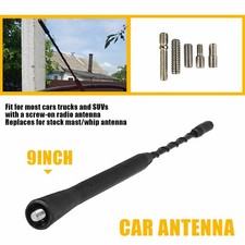 Antena de techo radio FM AM antena de señal negra con tornillo universal para coche camión EE. UU.