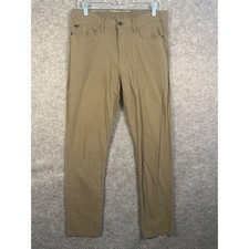 Copper  Oak Supply Co Mens Tech Pants 34x32 Tan Slim Straight Stretch K2F901