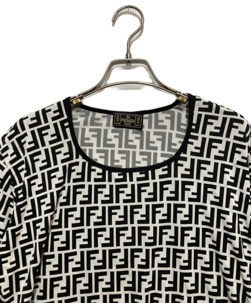FENDI zucca柄　カットソー Fendi Zucca Pattern Lightweight Long Sleeve Shirt Size 46