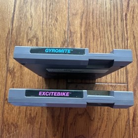 Excitebike & Gyromite 5 Screw - NES - Lot Of (2) Tested & Working