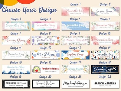 Desk Name Plate, Acrylic Desk Name Plate, Custom Desk Plaque Office Decor