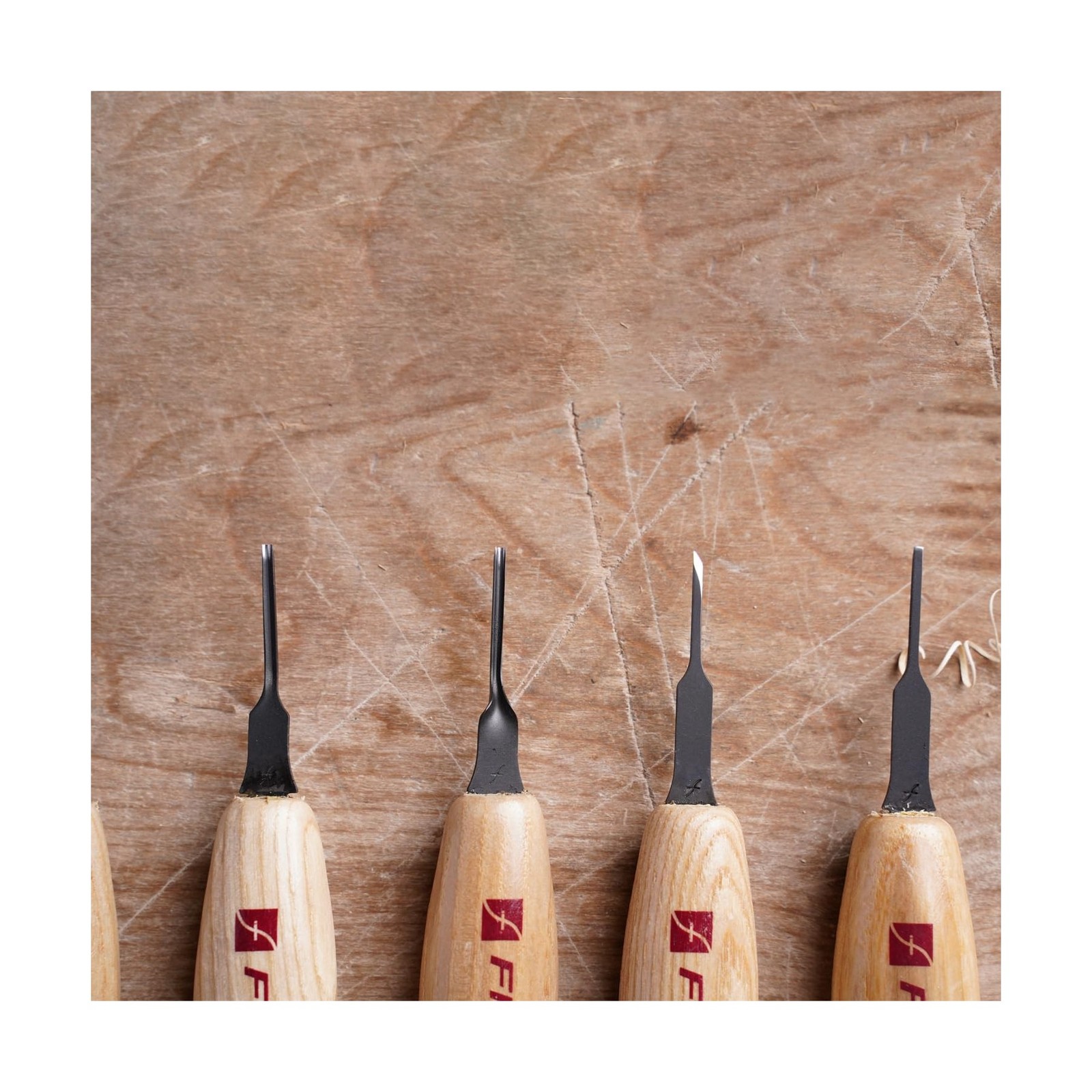 Flexcut 1.5mm Micro Tool Set - 6 Chisel Wood Carving Tools