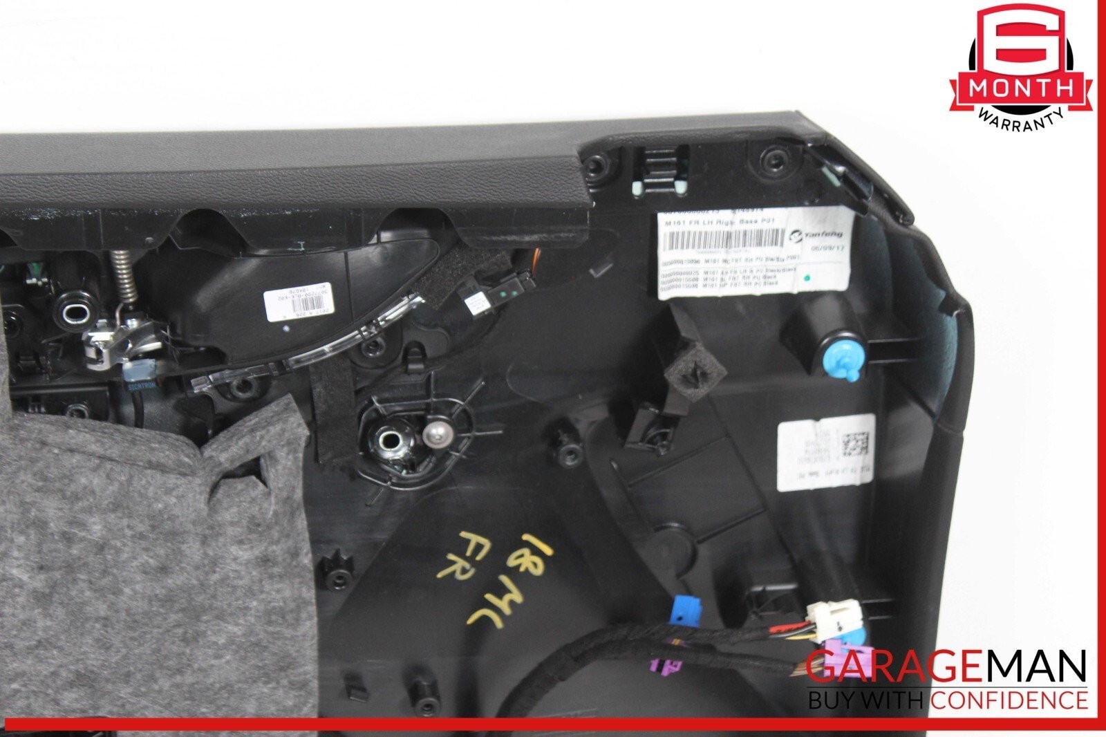 17-20 Maserati Levante M161 Interior Door Panel Front Right Side Black OEM