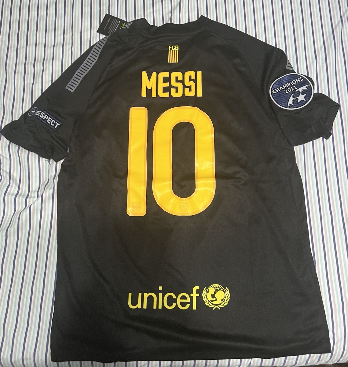 2011/12 Barcelona Champions League Away Jersey #10 Messi