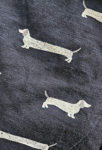 NEW BRAKEBURN WOMEN'S SAUSAGE DOG PRINT DRESS NAVY SIZE 18 - Picture 4 of 17