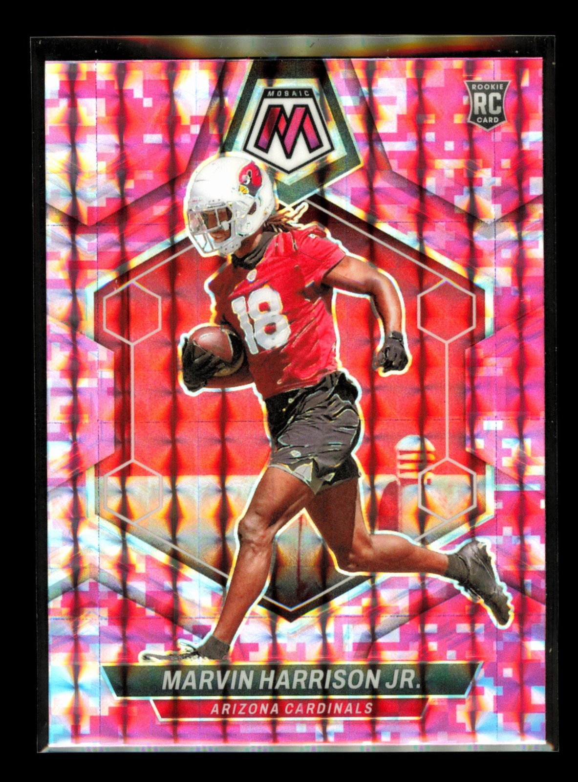 2024 Panini Mosaic - Marvin Harrison Jr. #283 Mosaic Camo Pink (RC)