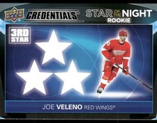 2021-22 UD Credentials #3SR-5 Joe Veleno Star of the Night: 3rd Star Rookies