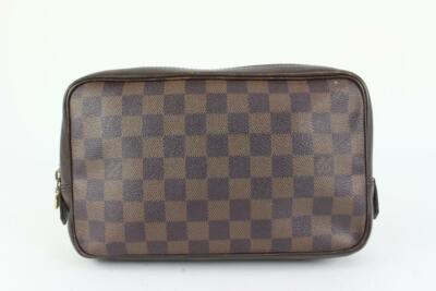 美品 LOUIS VUITTON EBENE TROUSSE PORCH LOUIS VUITTON - LOUIS VUITTON DAMIER EBENE TROUSSE PORCHの通販 by