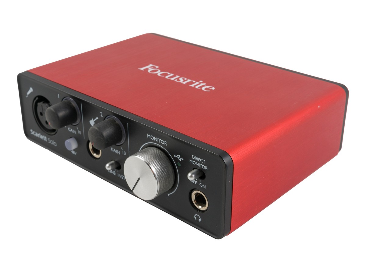 【10870】Focusrite Scarlett solo インターフェース Focusrite Scarlett Solo 2nd Gen USB AUDIO INTERFACE - USED