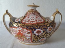 DAVENPORT TWIN HANDLED SUCRIER WITH PAGODA HANDLE