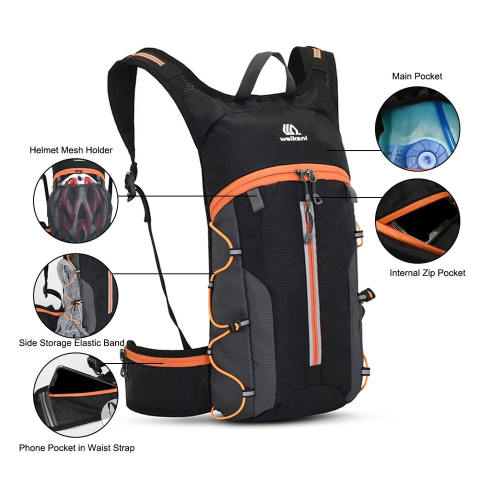 Convenient and Durable Bike Riding Backpack for Cycling and Helmet ...