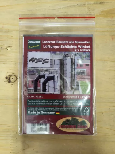 Joswood H0 40161 Lüftungsschächte Winklig  Neu-OVP