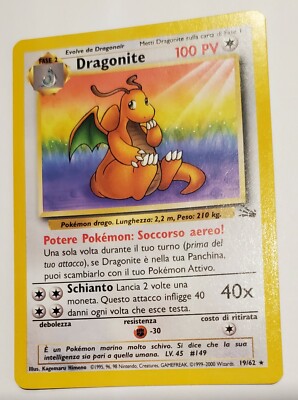 Pokémon TCG Dragonite Fossil 19/62 Non Holo | eBay
