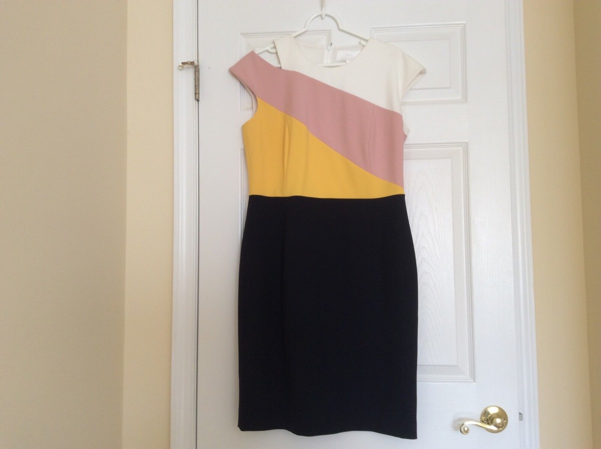 hugo boss yellow dress