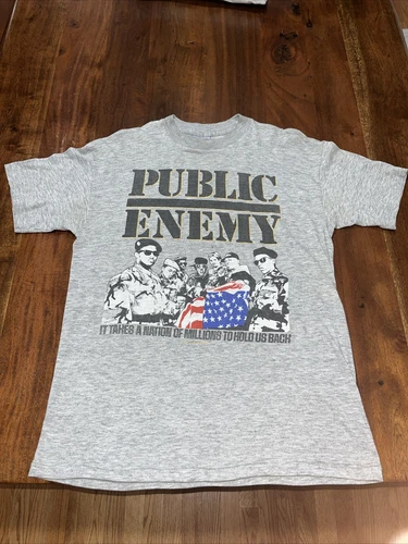 80s Vintage Public Enemy rap tee hip hop music Tour Concert 1980s vintage concert t-shirt, vintage, single stitch, B+ condition