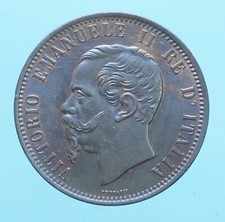 VITTORIO EMANUELE II 10 CENTESIMI 1866 MILANO MONETE DA COLLEZIONE RAME COPPER