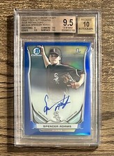 2014 Bowman Draft Chrome Pick Blue Refractor /150 Spencer Adams Auto RC BGS 9.5