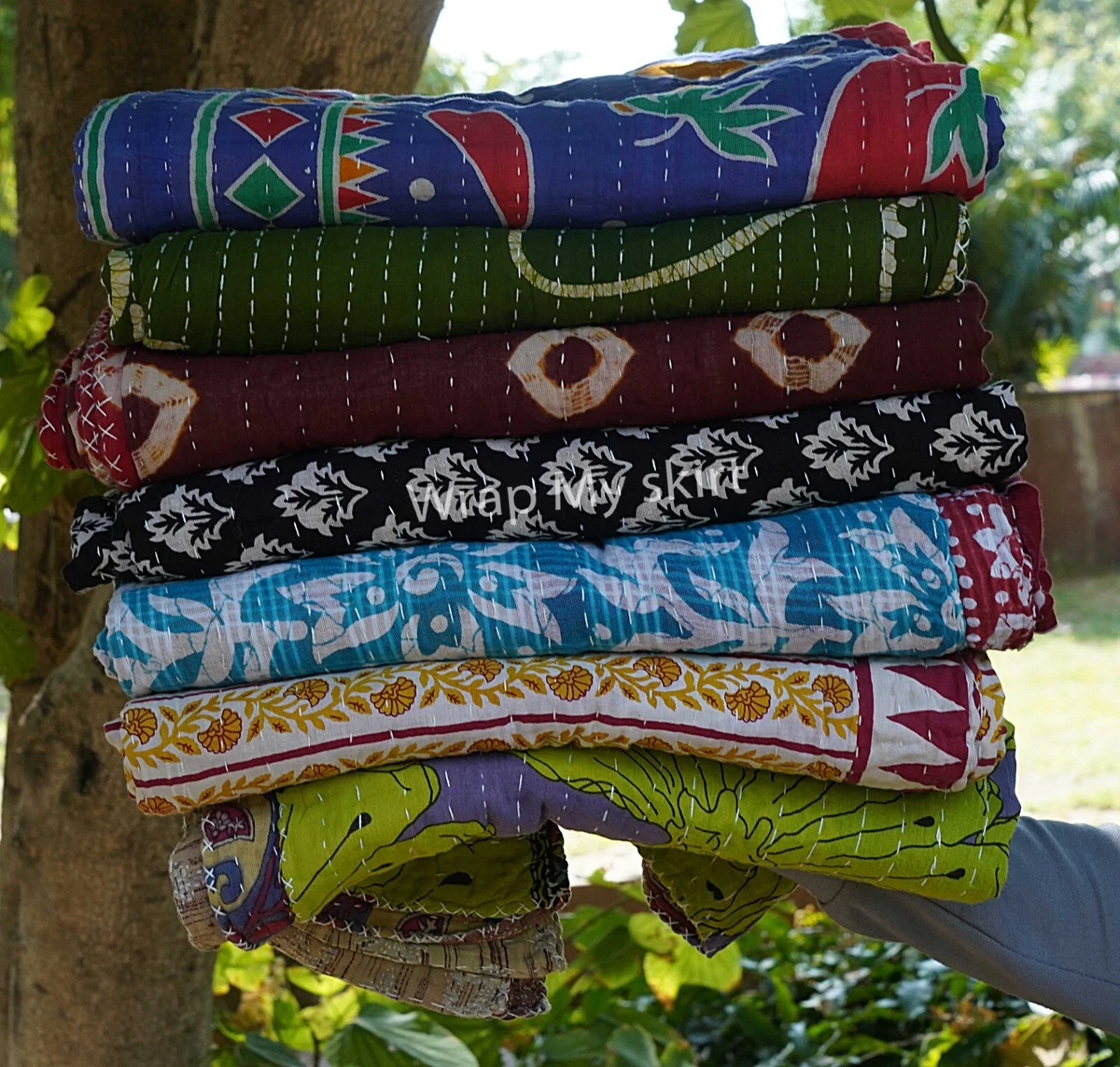 Wholesale Lot Vintage Kantha Quilt custom blanket modern handmade