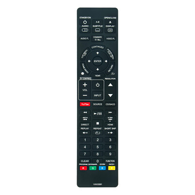 VXX3391 Replaced Remote Control for Pioneer Blu-ray 3D Disc DVD Player BDP-LX78