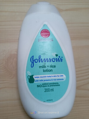 Johnson's Baby Milk and Rice Lotion, 200 ml Free door shipping