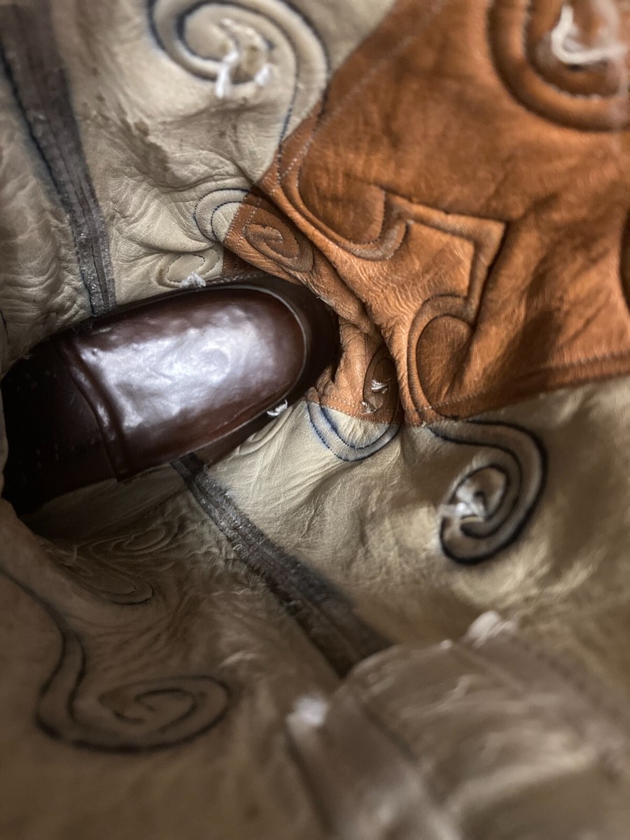Paul Wheeler Boot Co Cowboy Boots Men’s 13E/EE Vintage Custom Dark Brown HOU TX Vintage custom cowboy boots by Paul Wheeler of Wheeler Boot  main image 2