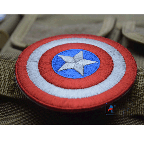 Captain America PATCHES BADGE USA ARMY EMBROIDERED Hook PATCH - Picture 5 of 6